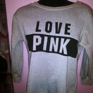 LOVE PINK Cropped Sweatshirt Size Small